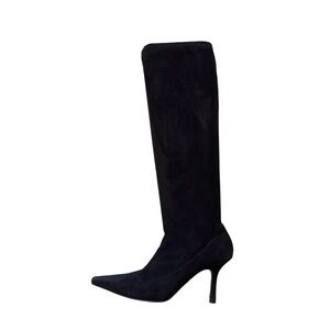 Jimmy Choo Holly Stretch Suede Knee Boots 36.5